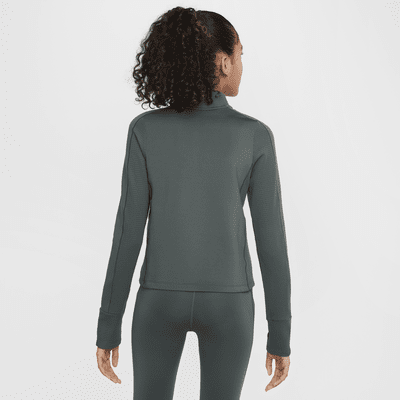 Nike Pro Therma-FIT top met korte rits voor meisjes