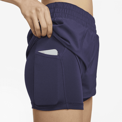 Nike Dri-FIT One Women's Mid-Rise 8cm (approx.) 2-in-1 Shorts