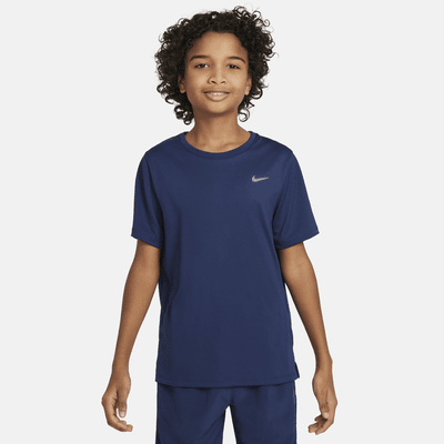 Nike Dri-FIT Miler Older Kids' (Boys') Short-Sleeve Training Top. Nike HR