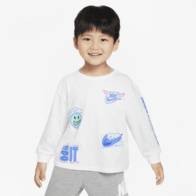 Nike Sportswear "Art of Play" Relaxed Long Sleeve Tee Toddler T-Shirt. Nike.com