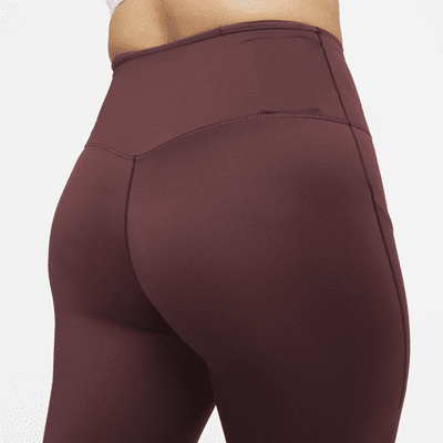 Legging taille haute à maintien supérieur et coupe longue avec poches Nike Go pour femme