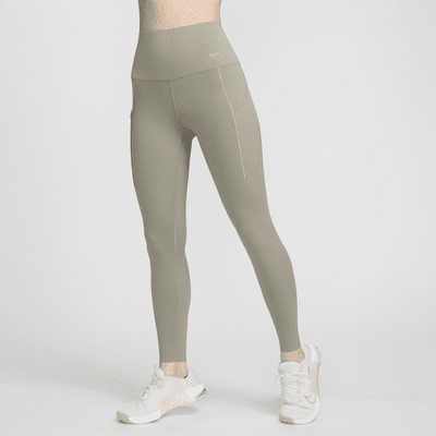 Leggings de largo completo y tiro alto de media sujeción con bolsillos para mujer Nike Universa