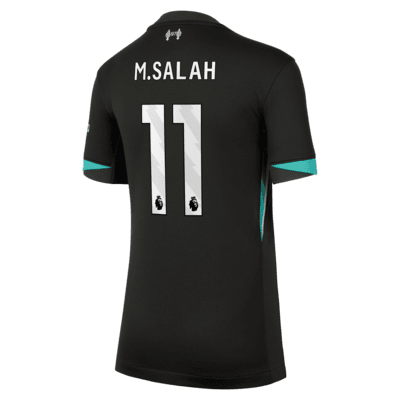 Mohamed Salah Liverpool 2024/25 Stadium Away Bid Kids' Nike Dri-FIT Soccer Jersey