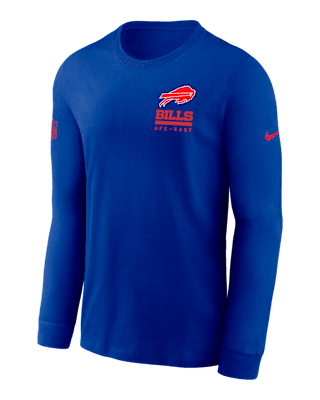 Мужская футболка Buffalo Bills Sideline Team Issue Nike Dri-FIT NFL Long-Sleeve