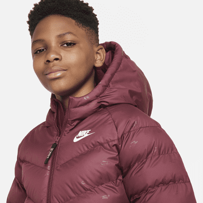 nike padded hooded jacket