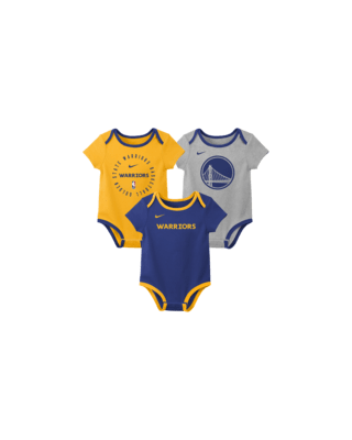 Детские  Golden State Warriors Baby Nike NBA 3-Pack Bodysuit Set