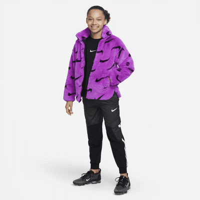 Nike Sportswear Big Kids' Faux Fur Jacket