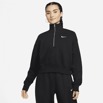 Nike Sportswear Phoenix Fleece Women's 1/2-Zip Cropped Sweatshirt. Nike DK