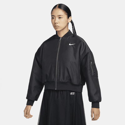 Nike Sportswear Women's Reversible Faux Fur Bomber Jacket. Nike SG