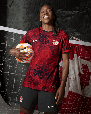 Женские джерси Canada 2023 Stadium Home Nike Dri-FIT Soccer Jersey