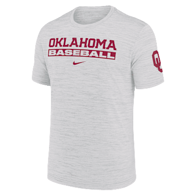 Oklahoma Sooners Velocity Baseball Wordmark Stack