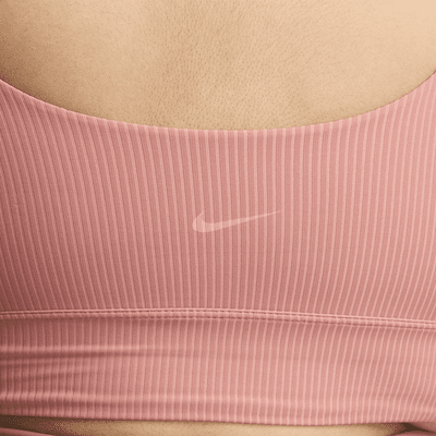 Bra deportivo de baja sujeción de talle largo sin almohadilla para mujer (talla grande) Nike Zenvy Rib