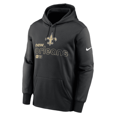 Sudadera con gorro sin cierre Nike Therma de la NFL para hombre New Orleans Saints