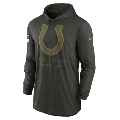 Indianapolis Colts Salute to Service Sideline Men’s Nike Dri-FIT NFL Long-Sleeve Hooded Top