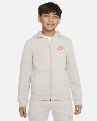 boys nike white hoodie