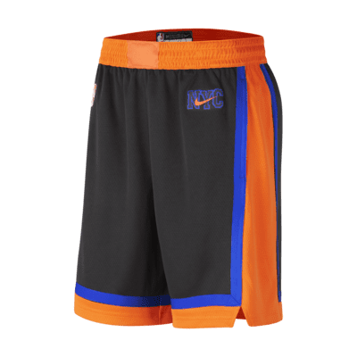 New York Knicks City Edition Men's Nike NBA Swingman Shorts. Nike