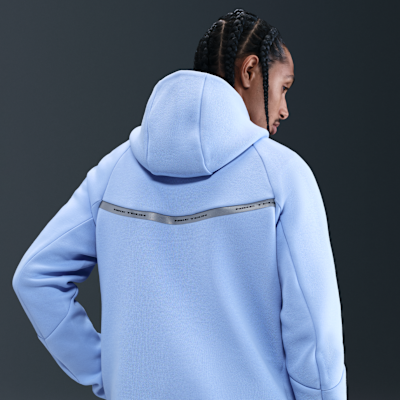 Giacca Windrunner in fleece con zip a tutta lunghezza e dettagli dal design rifrangente Nike Tech – Uomo