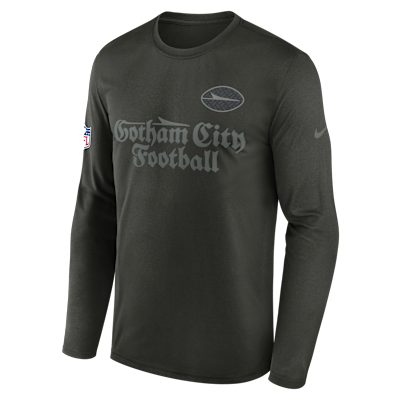 New York Jets Rivalries Collection Sideline Legend Small Logo Men's Nike Dri-FIT NFL Long-Sleeve T-Shirt