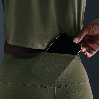 Nike One 7/8-Leggings mit hohem Bund und Taschen für Damen