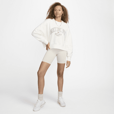 Nike Sportswear Phoenix Fleece Women's Over-Oversized Crew-Neck Graphic Sweatshirt