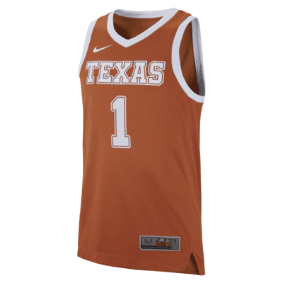 Nike College Replica (Texas) Men's Basketball Jersey