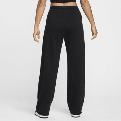 Pants de entrenamiento de French Terry de tiro medio con dobladillo abierto para mujer Nike Sportswear Chill Terry