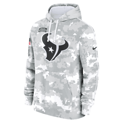 Houston Texans Salute to Service Primary Edge Club Men's Nike NFL Pullover Hoodie