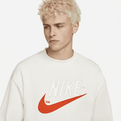 white and blue nike jumper