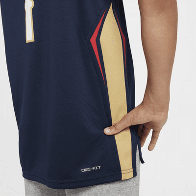 Koszulka dla dużych dzieci Nike NBA Swingman New Orleans Pelicans 2023/24 Icon Edition