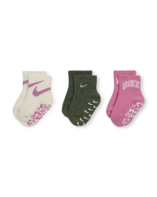 Детские носки Nike Swoosh Spirit Baby Gripper Socks (3 Pairs)