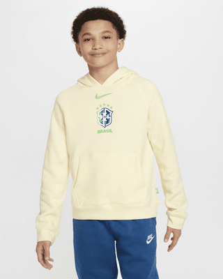 Подростковое худи Brazil Big Kids' Nike Air Soccer Pullover Hoodie