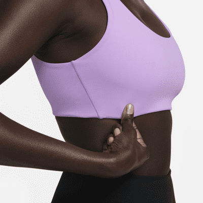 Brassière de sport à maintien léger avec doublure légère et encolure en U Nike Alate All U pour femme