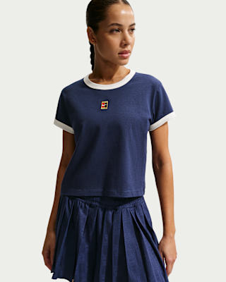 Женская футболка Nike Heritage Short-Sleeve Tennis для тенниса