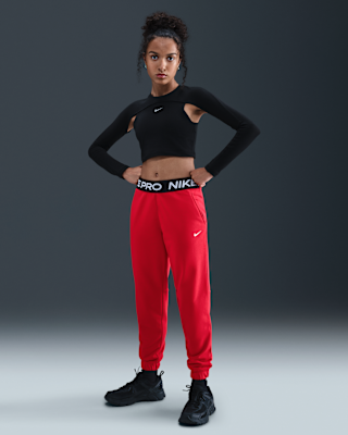Детские спортивные штаны Nike Pro Fleece Big Kids' (Girls') Dri-FIT Joggers