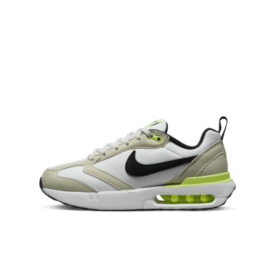 Finish Line Shoes Flat Shoes Casual Shoes Big Kids Air Max Dawn Casual Shoes in White/White Size 4.0 Suede/Plastic 