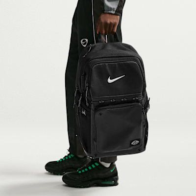 nike 9a2215 core black volt rolling backpack 19 school bag Kids' Elemental Grade-School 17 inches high Nike Club Team Roll Bag