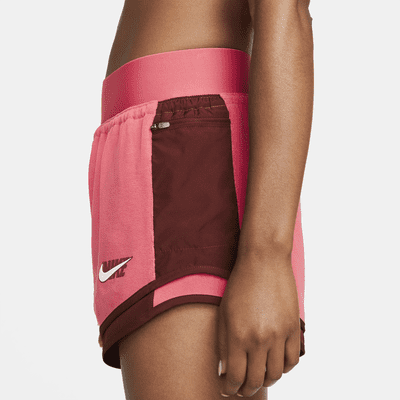 Shorts de running de 10 cm para mujer Nike Dri-FIT Tempo Luxe Icon Clash