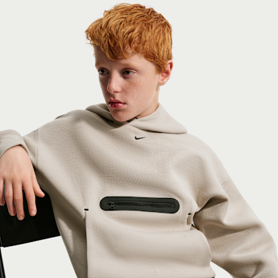 Nike Sportswear Tech Fleece Older Kids' (Boys') Oversized Pullover Hoodie
