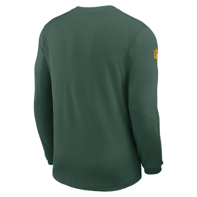 Green Bay Packers Sideline Coach Men's Nike Dri-FIT NFL Long-Sleeve Top