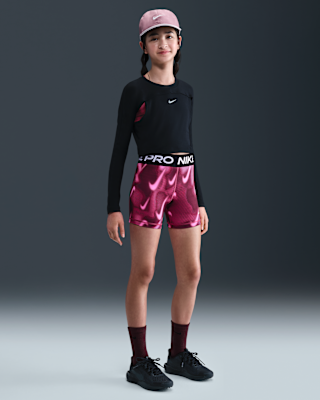 Детские шорты Nike Pro Big Kids' (Girls') Dri-FIT 3" Shorts