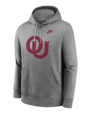 Мужское худи Oklahoma Sooners Legacy Club Primary Logo Nike College Pullover Hoodie