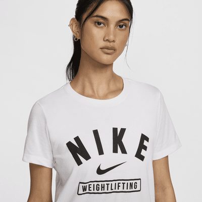 Playera de halterofilia para mujer Nike