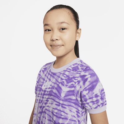 Nike Sportswear Big Kids' (Girls') Printed Short-Sleeve Dress