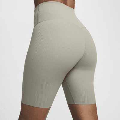 Shorts de ciclismo de tiro alto de 20 cm con soporte suave para mujer Nike Zenvy Rib