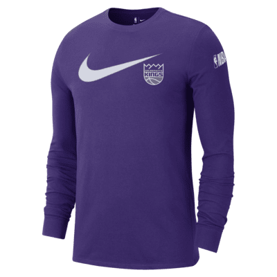 Sacramento Kings Swoosh Essential Men's Nike NBA Long-Sleeve T-Shirt