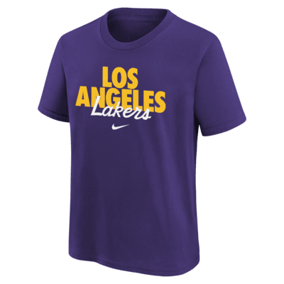 Playera Nike de la NBA para niños talla grande Los Angeles Lakers DNA