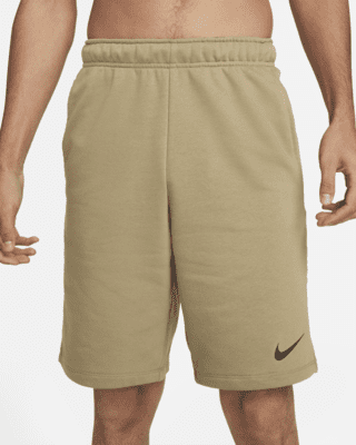 nike training dri-fit cotton shorts in black