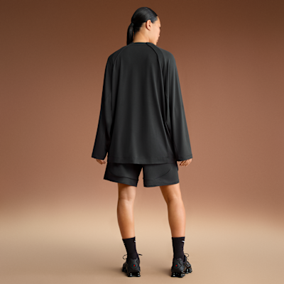 NikeSKIMS Airy Women's Oversized V-Neck Long-Sleeve Top