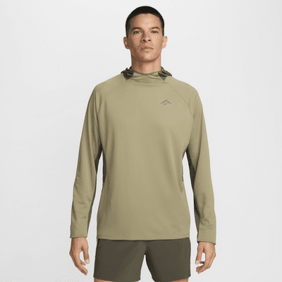 Playera de running con gorro de manga larga Dri-FIT UV para hombre Nike Trail