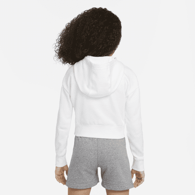 Nike Air Older Kids' (Girls') French Terry Crop Hoodie